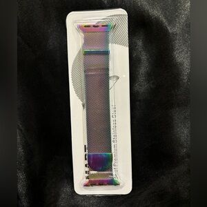 Sunnywoo Metal Stainless Steel Apple Watch Band Multi Color Chrome 38mm 40mm 41m